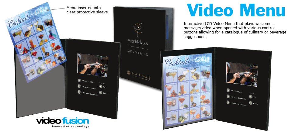 video brochure menu video fusion